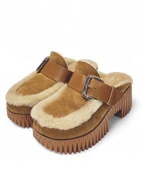 4CCCCEES Plia Amber Camel Slides